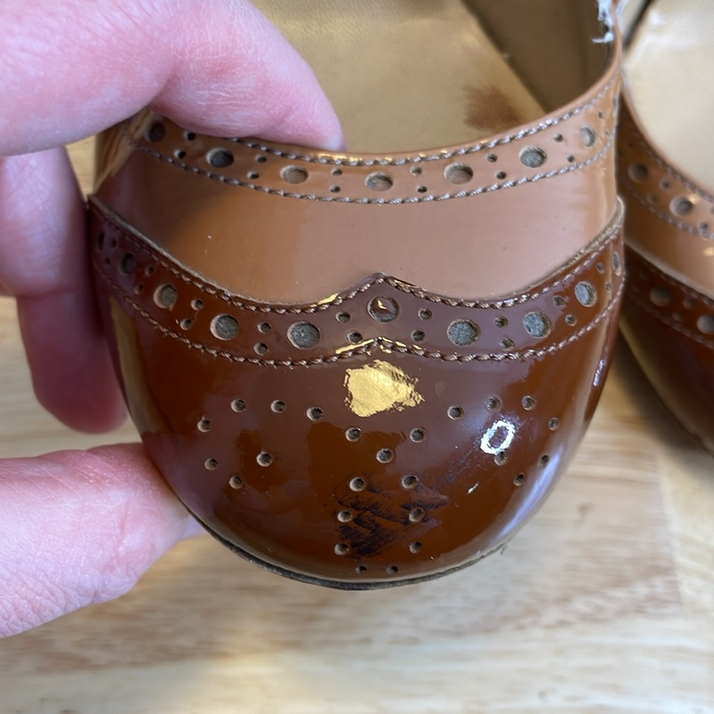 Miu Miu Patchwork Patent Leather Block Heels - image 8